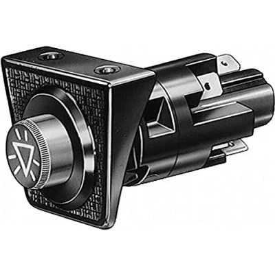 Abbildung von HELLA 6HF 001 579 052 Warnblinkschalter Traktor Anbau Halogen, schwarz mit rotem Knopf