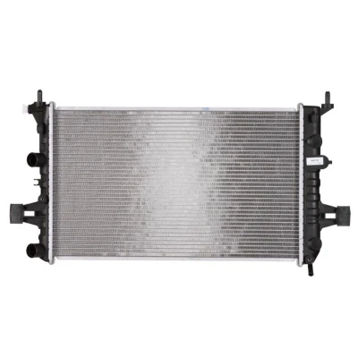 Abbildung von NRF 58176 Kühler, Motorkühlung Aluminium 600 366 24 mit Anbauteilen Kühlrippen gelötet OPEL: Astra G CC