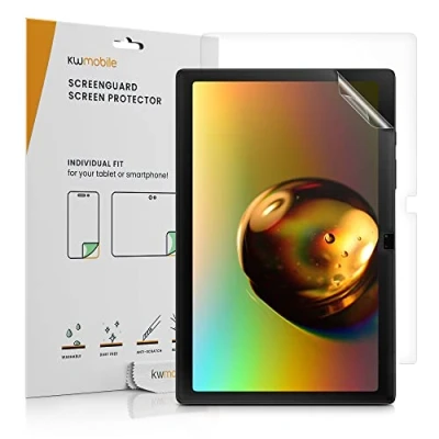Abbildung von kwmobile 2X Schutzfolie kompatibel mit Samsung Galaxy Tab A8 10.5 (2021) Folie klar Full Screen Tablet