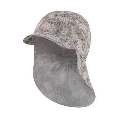 Abbildung von Sterntaler Schirmmütze mit Nackenschutz Millefleurs Babymütze UV Schutz 30 Mädchen Druckmuster Sonnenkappe aus Baumwolle blassgrün, 49