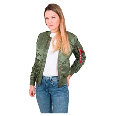 Abbildung von Alpha Industries MA1 VF 59 WMN Bomberjacke, Damen, Größe: XS, Sage green