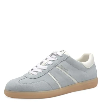 Abbildung von Tamaris Damen Klassische Ballerinas, Frauen Flats,Comfort Lining,TOUCHit Fußbett,Slip ons,klassisch elegant,Ballerinen,Light Blue,38 EU