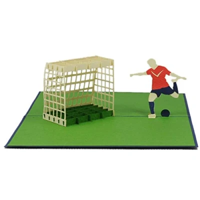 Abbildung von Favour Pop Up® 3D Grusskarte für alle großen und kleinen Fußbalfans, ideal Gutschein oder Geldgeschenk TF003