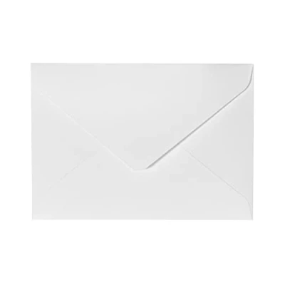 Abbildung von Umschläge 100 Stück DIN C6,11,4 x 16,2 cm,130 g/m² Briefumschläge Kuvert Briefkuvert Briefhülle Grußkarten Einladung Geburtstagskarten Nassklebung Spitzklappe Umschläge（Reines Weiß）