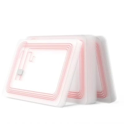 Abbildung von 30PCS NFC Tags NTAG215 Transparente Karten, Programmierbare 215 Tag Karten Rewritable CR80, 504 Bytes Speicher für Android iPhone und alle aktivierten Geräte