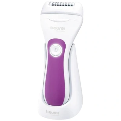 Abbildung von Beurer HL 76 Epilierer, 2 in 1 Epilation und Rasur, breiter flexibler Epilierkopf mit 42 Pinzetten passt sich den Körperkonturen an zur gründlichen Haarentfernung, wasserfest, helles LED Licht