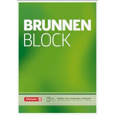Abbildung von Brunnen Briefblock / Schreibblock Der Block (A4, blanko, 50 Blatt, 70 g/m², 2 fach gelocht)