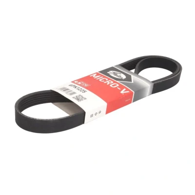 Abbildung von GATES 6PK1225 Keilrippenriemen 1225 6 Polyester, EPDM (Ethylen Propylen Dien Kautschuk) RoadMax Value Line PEUGEOT: 206 Hatchback, SW, Bipper Van
