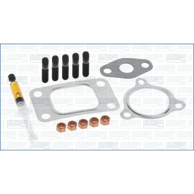 Abbildung von AJUSA JTC11011 Montagesatz, Lader with studs, syringe oil mit Dichtungen Montageanleitung VOLVO: 940 II Saloon, I Estate