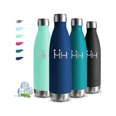 Abbildung von Trinkflasche 750ml Edelstahl, BPA Freie, Kinder, 24h Kalt &amp; 12h Warm, Wasserflasche Doppelwandig, Auslaufsicher, Thermosflasche für Wandern, Reisen, Camping