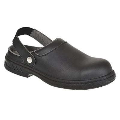 Abbildung von Portwest Steelite Sicherheitsclog SB AE WRU, Größe: 36, Farbe: Schwarz, FW82BKR36