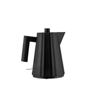 Abbildung von Alessi Plissé MDL06/1BUK Elektrischer Wasserkocher aus Thermoplastischem Harz, Englisch Stecker 2400W, 100 cl, Schwarz