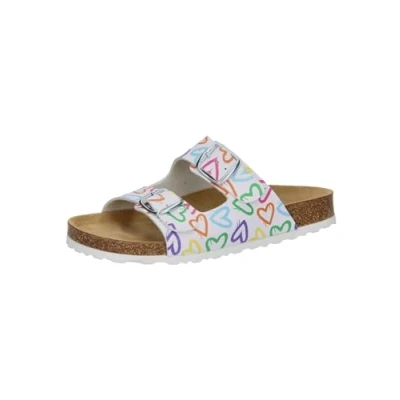 Abbildung von Lico Damen Bioline Heart Pantoletten, Weiss, 40 EU