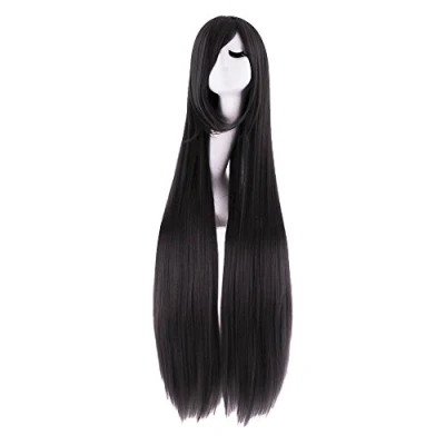 Abbildung von MapofBeauty 40&quot; Anime Kostüm lange gerade Cosplay Perücke Partei (schwarz)