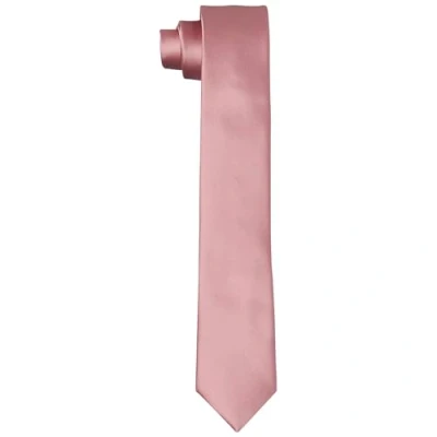 Abbildung von DonDon Krawatten für Herren handgefertigt Seiden Look 6 cm Krawatte Altrosa