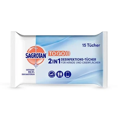 Abbildung von Sagrotan 2in1 Desinfektions tücher