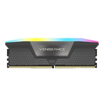 Abbildung von CORSAIR Vengeance RGB DDR5 RAM 16GB (1x16GB) 5200MHz CL40 40 77 1.25V AMD Expo Intel XMP 3.0 Desktop Arbeitsspeicher Grau (CMH16GX5M1B5200Z40)