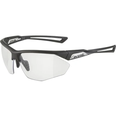 Abbildung von ALPINA NYLOS HR Verspiegelte und Bruchsichere Sport &amp; Fahrradbrille Mit 100% UV Schutz Für Erwachsene, black transparent matt One Size