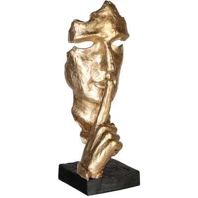 Abbildung von Casablanca Deko Skulptur Silence Poly goldfarben Höhe 39 cm