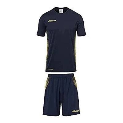 Abbildung von Uhlsport Herren Score Kit Trikot&amp;Shorts Set, Marine/Fluo gelb, XXXL