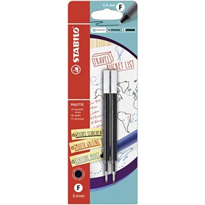 Abbildung von Nachfüllpatrone STABILO PALETTE Refill Strichbreite F (0,4 mm) 2er Pack schwarz
