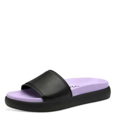 Abbildung von Tamaris Pantolette Damen Vegan Flach schwarz,EU 37