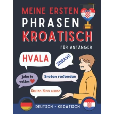Abbildung von Meine ersten Phrasen Kroatisch: Lernen Sie die 100 häufigsten Redewendungen der kroatischen Sprache, Zweisprachiges Buch Deutsch Kroatisch, Kroatische ... Anfänger, Kroatisch für Erwachsene und Kinder