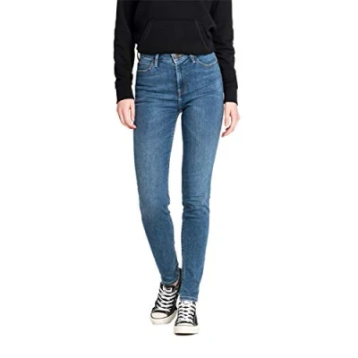 Abbildung von Lee Scarlett HIGH Jeans Skinny Fit, Damen, Größe: 27x31, Mid copan