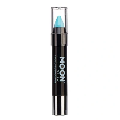 Abbildung von Moon Glow, Neon UV Lackstift Körperkreide für Gesicht und Körper (Pastellblau)