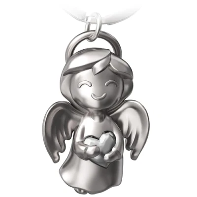 Abbildung von FABACH Schutzengel Schlüsselanhänger Shiny mit Herz Engel Glücksbringer Liebe Geschenk als Geschenkidee für Freundin