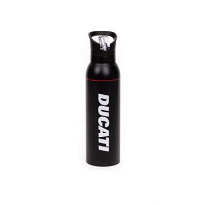 Abbildung von Ducati Unisex Erwachsene Thermoflasche, Schwarz, Einheitsgröße, Edelstahl
