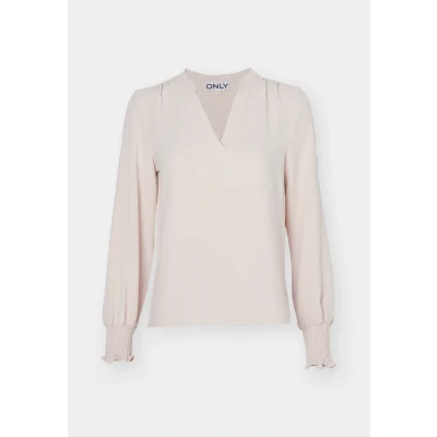 Abbildung von ONLY Onlmette V NECK Smock Top, Damen, Größe: Small, Gray morn