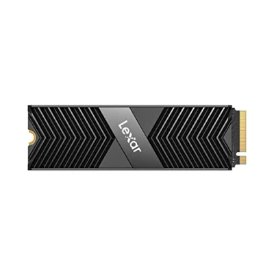 Abbildung von Lexar Professional NM800 PRO mit Kühlkörper 2TB SSD, M.2 2280 PCIe Gen4x4 NVMe 1.4 Interne, Bis zu 7500 MB/s Lesen, 6500 Schreiben, Solid State Drive für PS5, Gamers (LNM800P002T RN8NG), Schwarz