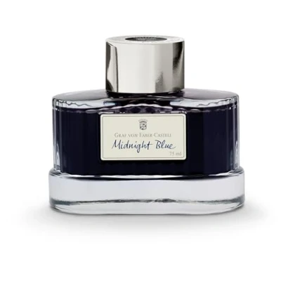 Abbildung von Graf von Faber Castell Tintenflasche Midnight Blue 75 ML