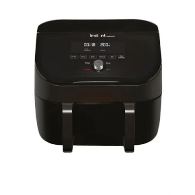Abbildung von Instant VersaZone Heißluftfritteuse / XXL Single + Doppelkammer in 1 8.5L Digitaler Air Fryer, Schwarz, 8 Smart Programme Frittieren, Backen, Braten, Grillen, Dörren, Aufwärmen 1700W