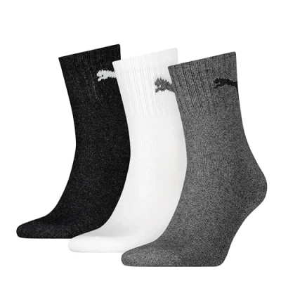 Abbildung von PUMA Basic Short Crew Unisex Sporsocken im Farbmix. 9 Paar (43 46 Paar, Grey/White/Black)