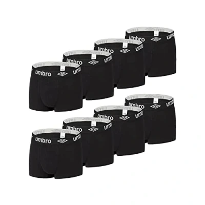 Abbildung von Unterhosen Männer 100% Baumwolle, Boxershorts Herren, Bequem (8er Pack), Schwarz, XL