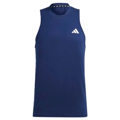 Abbildung von adidas Herren Train Essentials Feelready Training Sleeveless Tee, Dark Blue/White, S