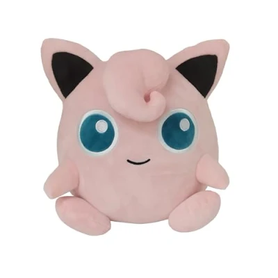 Abbildung von CyP Brands Pokémon Kinder Rucksack, Jigglypuff Design, mit verstellbaren und abnehmbaren Bändern, Rosa, offizielles Produkt, Estandar, Casual