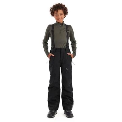 Abbildung von killtec Jungen Skihose mit abzippbarem Latz und Kantenschutz Boys 242, schwarz, 164, 43401 000