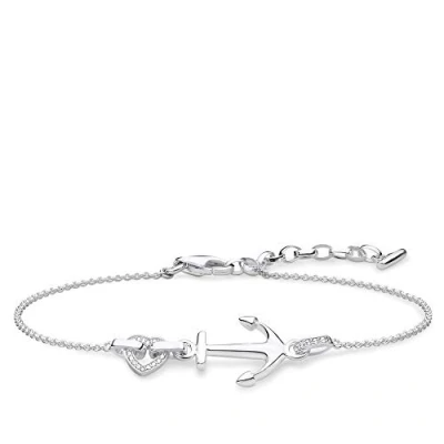 Abbildung von Thomas Sabo Damen Armband Anker mit Herz 925 Sterling Silber A1854 051 14 L19v