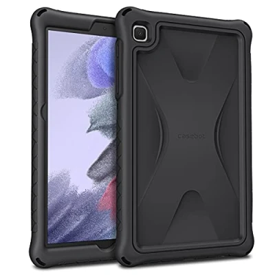 Abbildung von Fintie Hülle für Samsung Galaxy Tab A7 Lite 8.7 2021 Leichte rutschfeste Stoßfeste Silikon Schutzhülle Zoll SM T220/T225/T227, Schwarz