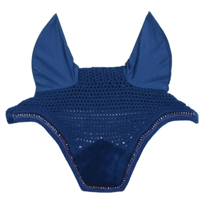 Abbildung von Kentucky Ohrnetz Wellington Velvet Pearls Navy Warmblut