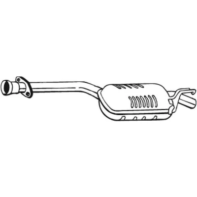 Abbildung von BOSAL 175 135 Mittelschalldämpfer MERCEDES BENZ: 190