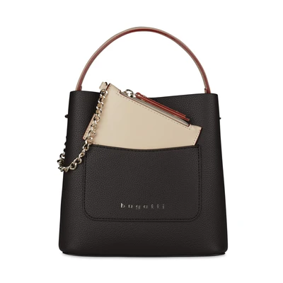 Abbildung von bugatti Handtasche Umhängetasche Ella Top Handle Bag Dark Brown dunkelbraun