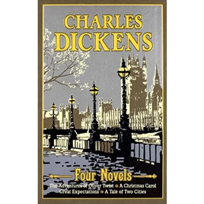 Abbildung von Charles Dickens: Four Novels: The Adventures of Oliver Twist / A Christmas Carol Tale Two Cities Great Expectations (Leather bound Classics)