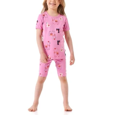 Abbildung von Schiesser LOVE Pyjama für Kinder, Größe: 92, Rosa