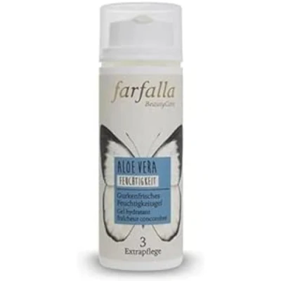 Abbildung von farfalla Aloe Vera &amp; Gurkenextrakt Feuchtigkeitsfluid Intensive Hautpflege Leicht Pflegend 100% zertifizierte Naturkosmetik (1x50ml)