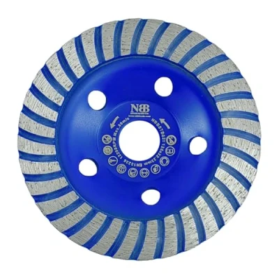 Abbildung von NBB Diamant Schleiftopf Hochleistungs Schleifscheibe für effizientes und langlebiges Schleifen Trocken oder Nassschleifen Granit Marmor Fliesen Keramik Beton Zement (1, 125mm)