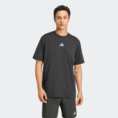 Abbildung von adidas Performance ONE AT A TIME Graphic Sport Tshirt, Herren, Größe: Small, Black